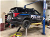 Police Squad Car on a Lift