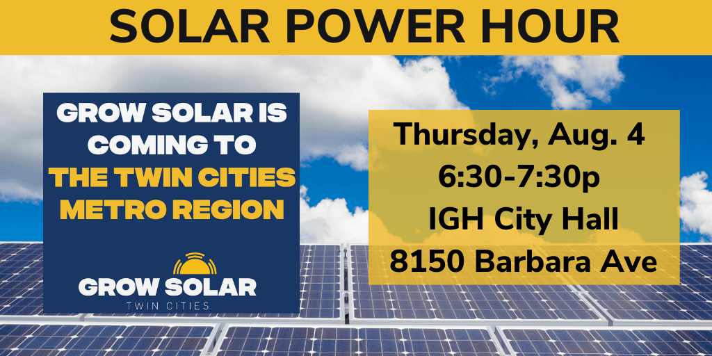 Solar Power Hour - Special Events news flash - 1024x512px