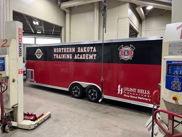Trailer Parked Inside the Facility