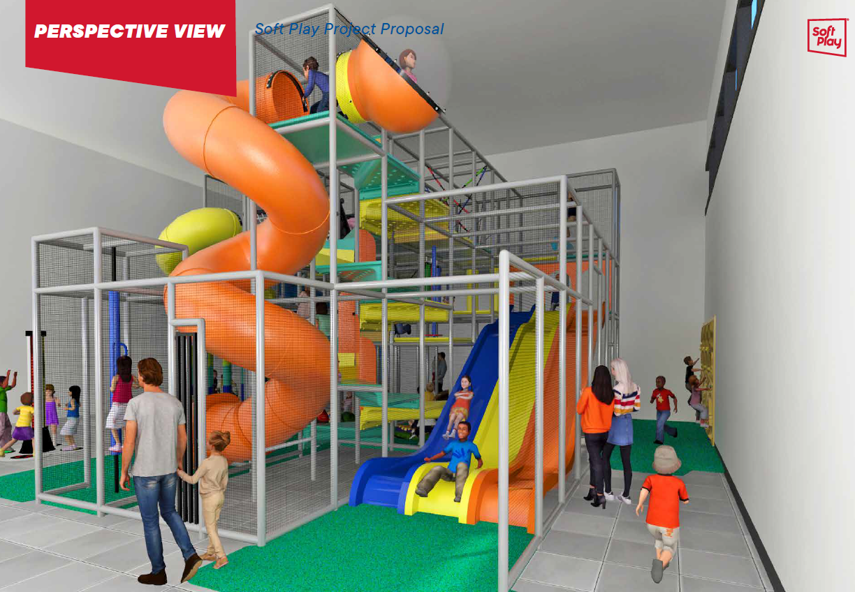 Rendering of the indoor playground
