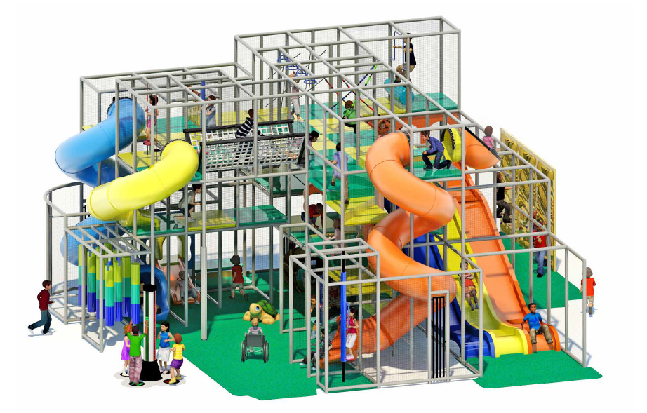 Rendering of the indoor playground